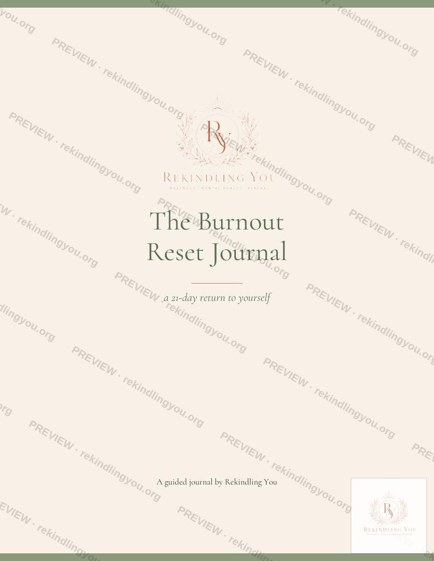 The Burnout Reset Journal cover preview