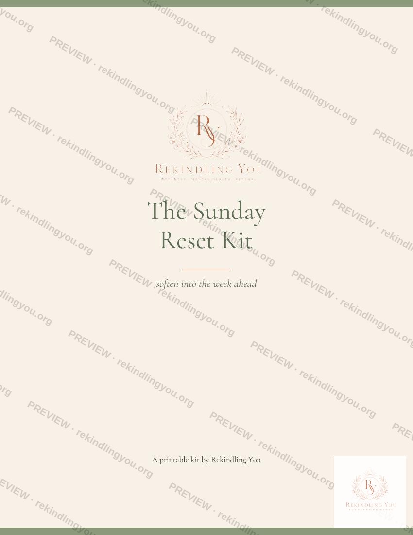 The Sunday Reset Kit cover preview